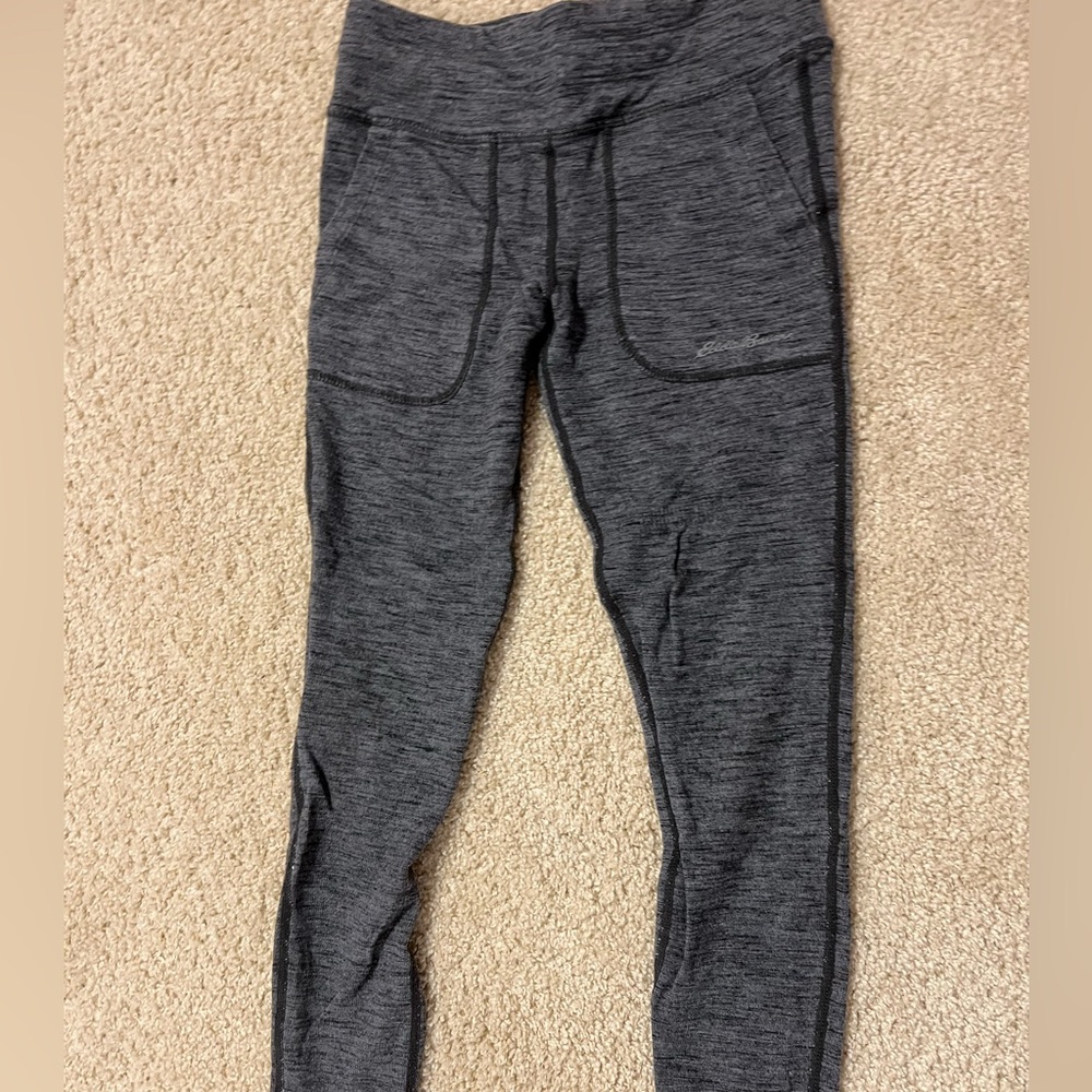 Eddie Bauer girls grey legging size small (7-8)